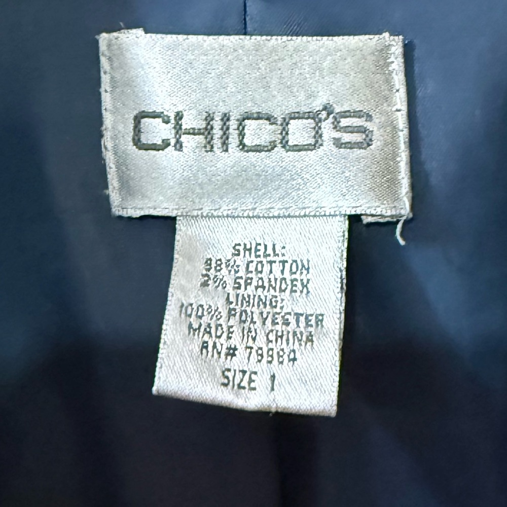 Chico's Multicolor Abstract Jacket - image 3